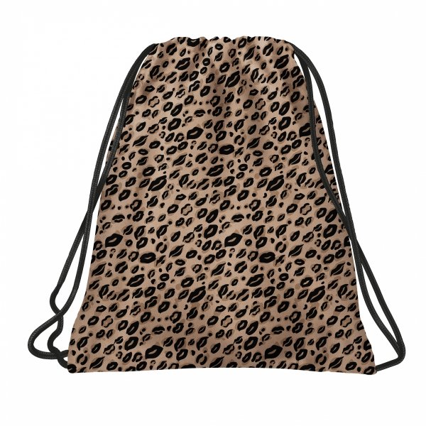 BACKUP MŁODZIEŻOWY SZKOLNY PLECAK PANTERKA KOMPLET 5el USTA DLA DZIEWCZYNY