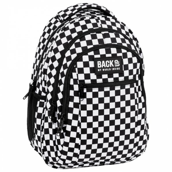 SZACHOWNICA PLECAK ZESTAW 5 ele MŁODZIEŻOWY BACKUP SZKOLNY KRATKA KRATKA