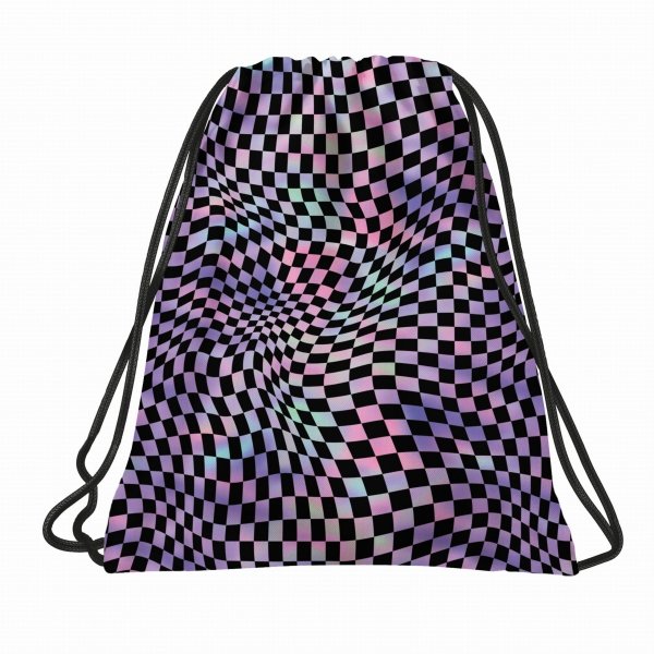 BACKUP PLECAK SZKOLNY MŁODZIEŻOWY DZIEWCZĘCY SZACHOWNICA CRAZY ZESTAW 5ele