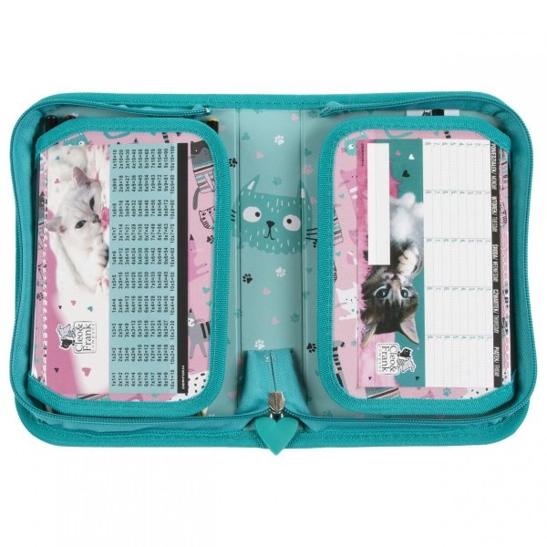 Piękny Tornister z Kotkiem dla Dziewczyny Komplet Szkolny  [TEMBCF35 ]