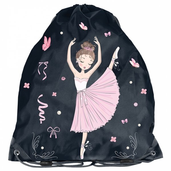 BALERINA TORNISTER SZKOLNY DO 1 KLASY BALETNICA DLA DZIEWCZYNEK ZESTAW 5el