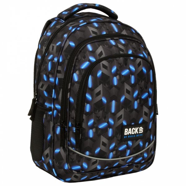 BACKUP RIDDLE PLECAK SZKOLNY ZESTAW 3w1 ABSTRAKCJA 3D DLA CHŁOPAKA 