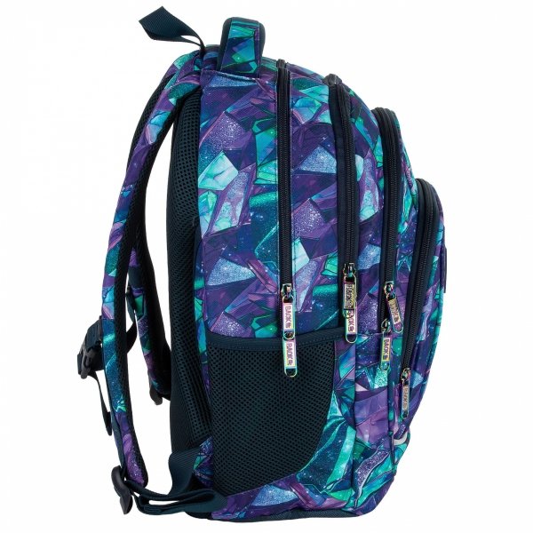 SZKOLNY PLECAK BACKUP MŁODZIEŻOWY ZESTAW 5w1 DLA DZIEWCZYNY 4 kom. CRYSTAL