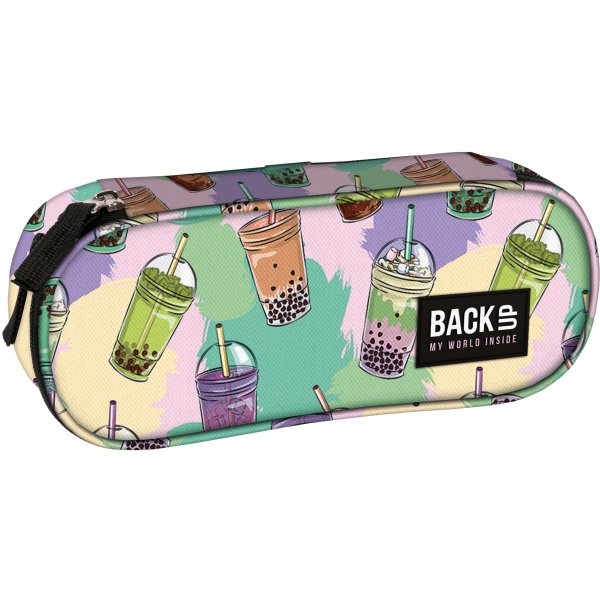 PLECAK BACKUP SZKOLNY MŁODZIEŻOWY BUBBLE TEA KOMPLET 5ele. DLA DZIEWCZYNY