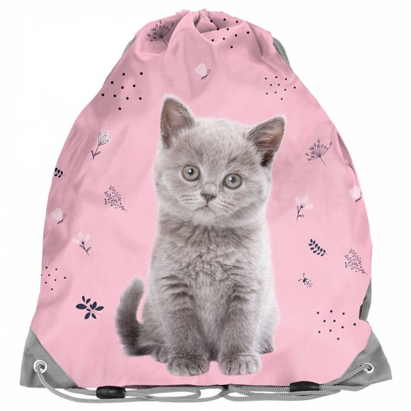 KOTKI PLECAK SZKOLNY DO KLAS 1-3 ZESTAW 3w1 Z KOTKIEM DLA DZIEWCZYNKI