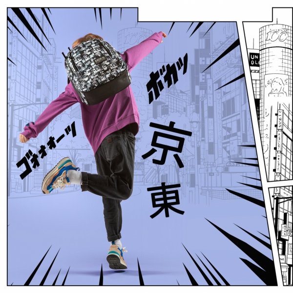 Manga Plecak Backup Szkolny Młodzieżowy z Piórnikiem [PLB5X43]