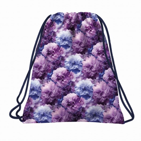 PLECAK MŁODZIEŻOWY BACKUP DLA DZIEWCZYNY SZKOLNY KWIATY KOMPLET 5w1 VIOLET