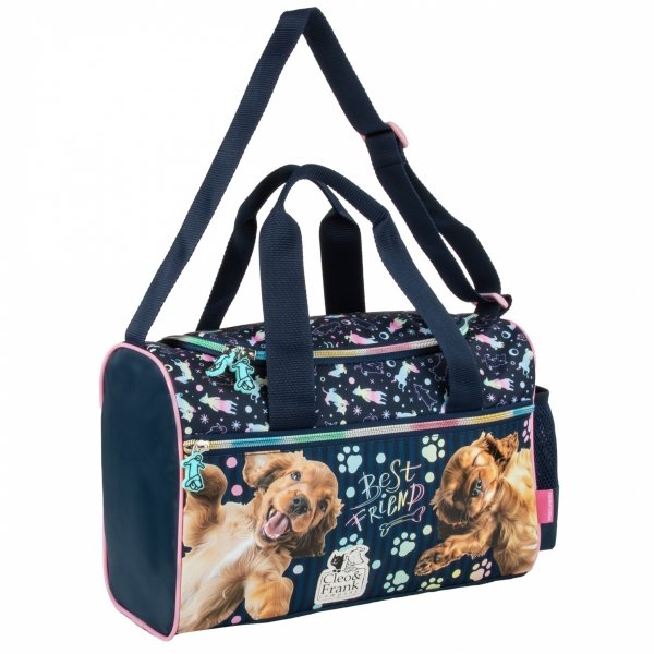 TORBA SZKOLNA z PIESKIEM SPORTOWA NA BASEN DLA DZIEWCZYN NA WYCIECZKI PIES