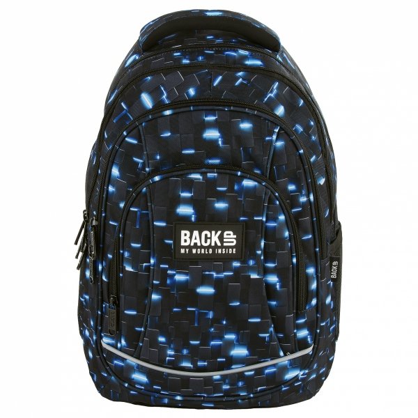 PLECAK BACKUP SZKOLNY MŁODZIEŻOWY DLA CHŁOPAKA 4 kom. BYTEWAVE NIEBIESKI