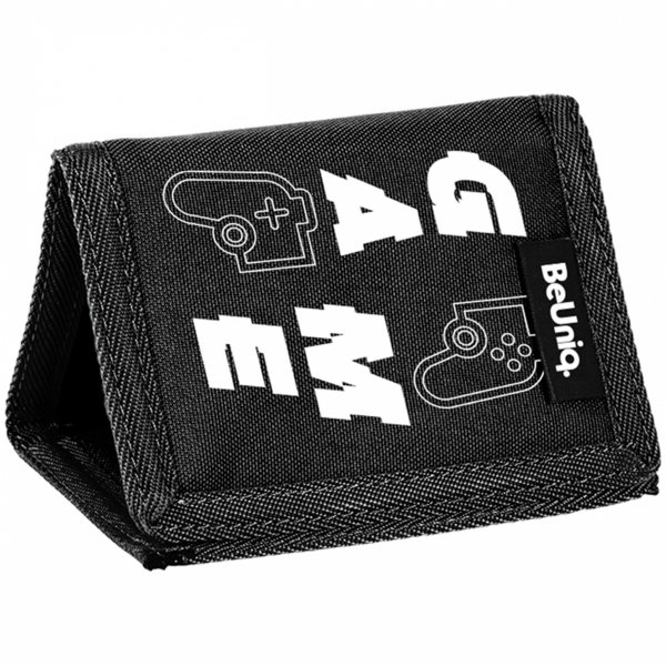 GAMEPAD PORTFEL DZIECIĘCY GAMER BeUniq PASO SZKOLNY CZARNY DLA CHŁOPAKÓW