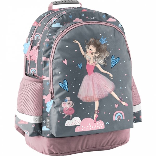 Tancerka Plecak Szkolny Baletnica w zestawie 5elem Paso [PP23BA-116]