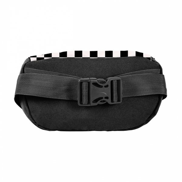 SASZETKA NERKA TORBA na PAS MŁODZIEŻOWA CZARNA BEUNIQ SZACHOWNICA KRATA