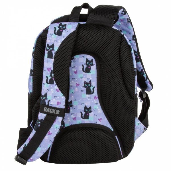 PLECAK SZKOLNY KOTY MŁODZIEŻOWY BACKUP Z KOTKIEM CATS SZKOLNY KOMPLET 3w1