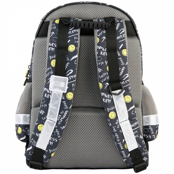 ZESTAW 3el SMILEY PLECAK SZKOLNY DZIECIĘCY TORNISTER BUŹKI EMOTKI EMITIKONY