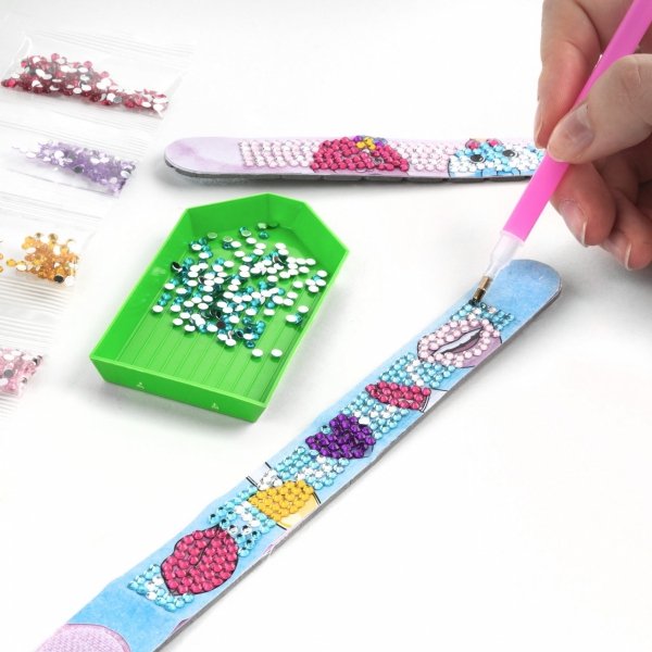 STWÓRZ DIAMENTOWE BRANSOLETKI SWEET KIDEA DZIEWCZĘCY ZESTAW KREATYWNY