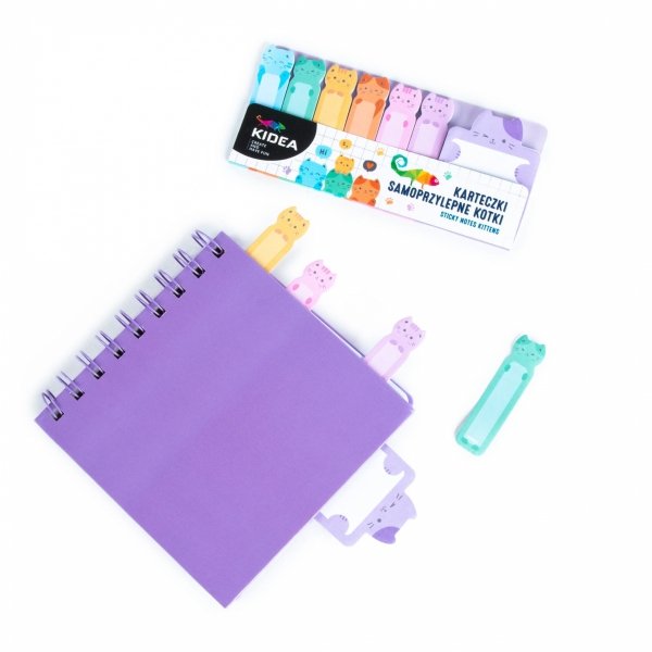 KOTY Karteczki Samoprzylepne Kidea do Notatek z Kotkami