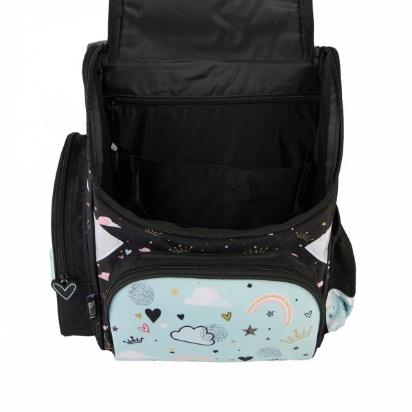 TORNISTER SZKOLNY MIŚ PANDA DZIEWCZĘCY DO PODSTAWÓWKI MIĘTOWY KOMPLET 3w1