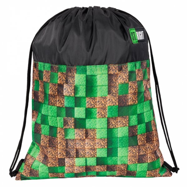 KOMPLET 5w1 PLECAK ST.RIGHT PIKSELE SZKOLNY MŁODZIEŻOWY GAMER GAMING