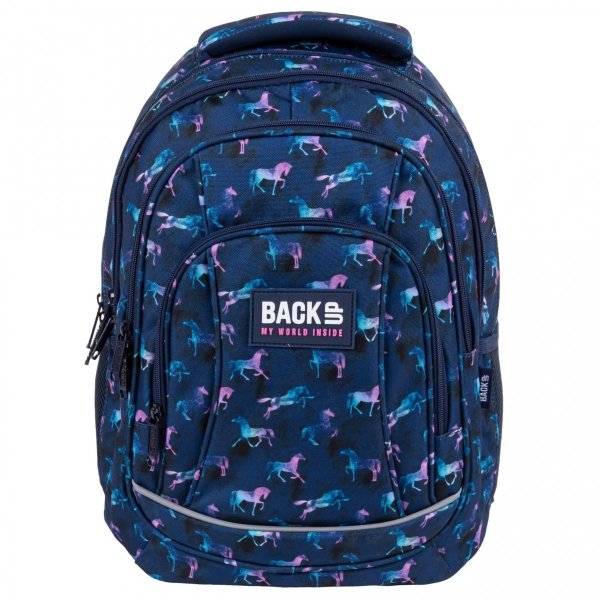 Konie BackUP Plecak Szkolny Młodzieżowy z Końmi [PLB4A88]