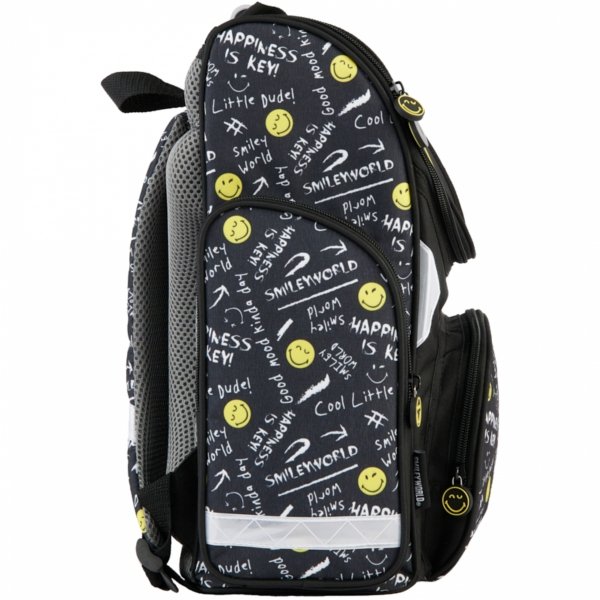 SMILLEY TORNISTER SZKOLNY DO KLAS 1-4 BUŹKI EMOTKI EMITIKONY KOMPLET 5w1