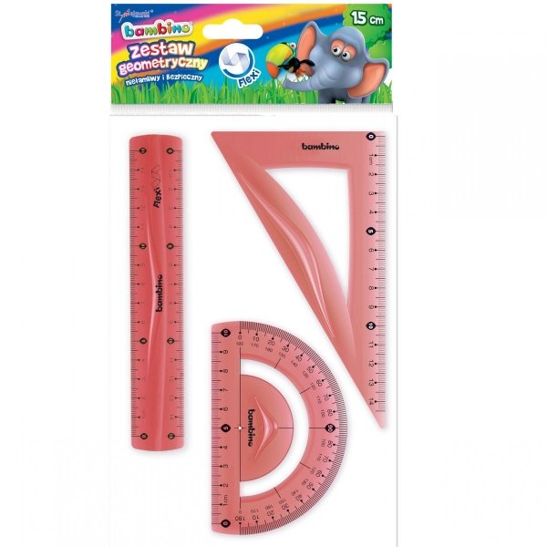 Zestaw Geometryczny 3 Elementowy 15cm Bambino Pomarańczowy [3134]