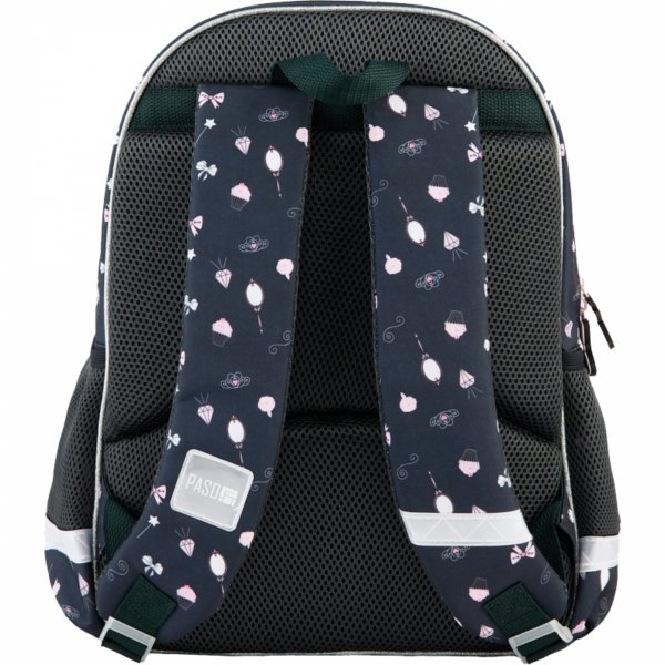 BALERINA Plecak Szkolny dla Uczennic Dziewczęcy do Podstawówki CZARNY PASO