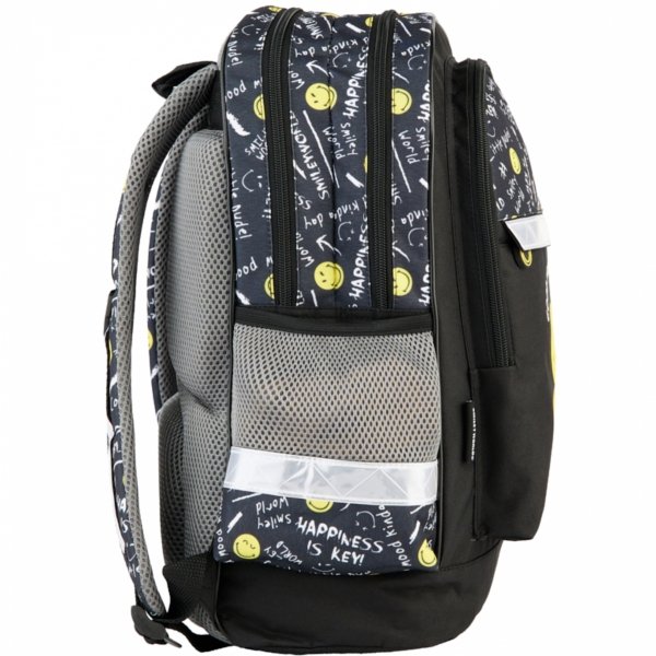 ZESTAW 3w1 SMILEY PLECAK SZKOLNY DZIECIĘCY TORNISTER BUŹKI EMOTKI EMITIKONY