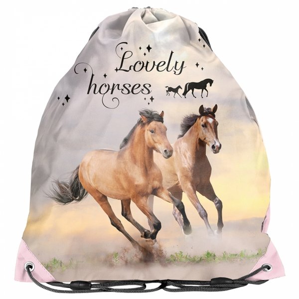 TORNISTER KOŃ KOMPLET 5el SZKOLNY Z KONIEM DO 1 KLASY DO PODSTAWÓWKI KONIE