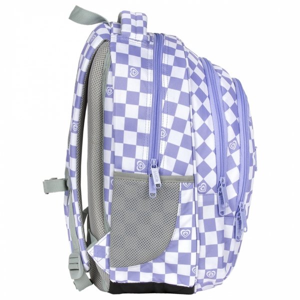 PLECAK BACKUP SZACHOWNICA MŁODZIEŻOWY DLA DZIEWCZYNY SZKOLNY ZESTAW 5ele