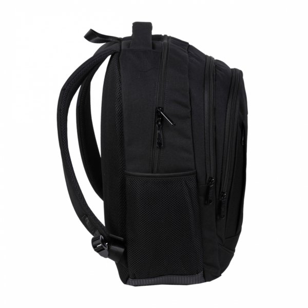 MŁODZIEŻOWY CZARNY PLECAK BIZNESOWY PODRÓŻNY DUŻY MĘSKI DAMSKI PASO