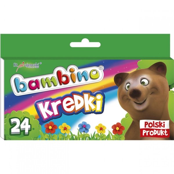 Oryginalne Kredki Bambino Szkolne 24 Kolory St.Majewski [000218]
