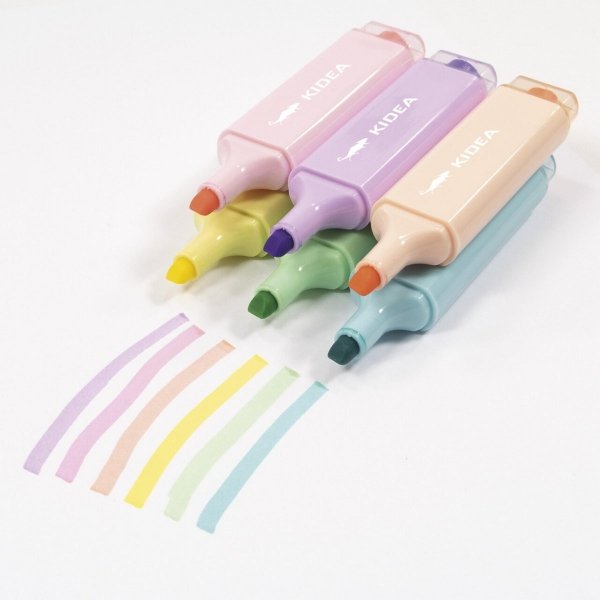 Zakreślacze Pastelowe 6 Kolorów Kidea Etui Markery Derform [ZP6KA]