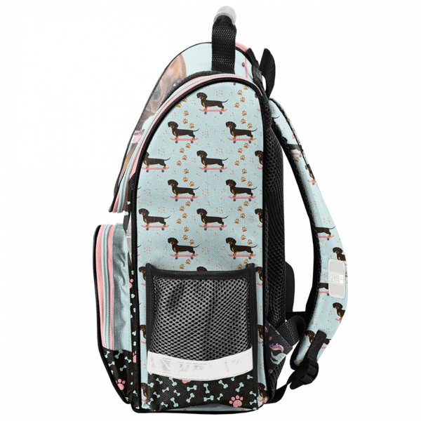 TORNISTER SZKOLNY Z PIESKIEM JAMNK DO 1 KLASY PODSTAWÓWKI ZESTAW 3w1 PIES 