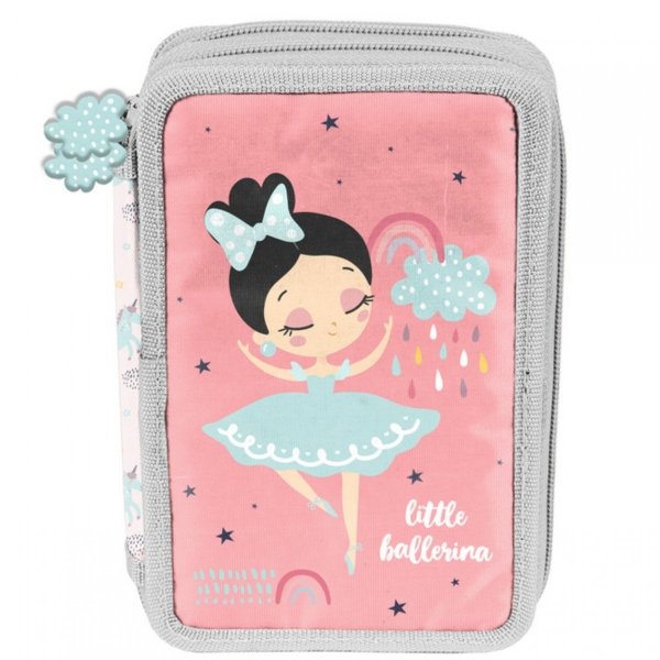 Piórnik Szkolny 2-komorowy Baletnica Tancerka Paso [PP22BC-P022BW]