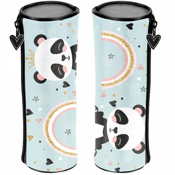 Piórnik z Pandą Tuba Okrągły Szkolny z Misiem Paso dla Uczniów Podstawówki