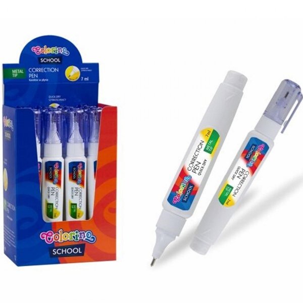 Korektor w Płynie w Długopisie 7ml Metalowa Końcówka [42682PTR]