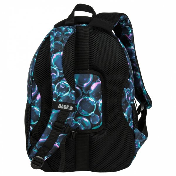 BACKUP PLECAK MŁODZIEŻOWY BAŃKI SZKOLNY DZIEWCZĘCY ZESTAW 3w1 BUBBLE