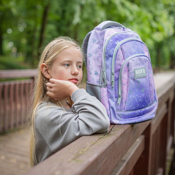 SERCA BACKUP PLECAK SZKOLNY MŁODZIEŻOWY DZIEWCZĘCY TWINKLE ZESTAW 3w1