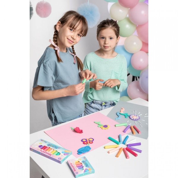 Pastelowa Plastelina Colorino 12 Kolorów Okrągła Szkolna Masa Plastyczna [87805PTR]