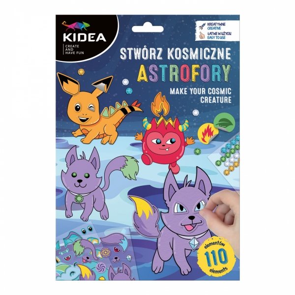 STWÓRZ KOSMICZNE ASTROFORY KIDEA ZESTAW KREATYWNY DLA DZIECI ARTYSTYCZNY