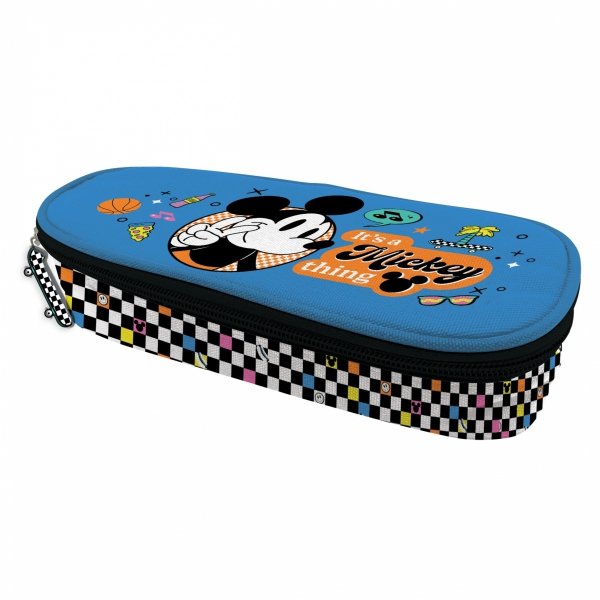 PIÓRNIK MYSZKA MICKEY SZKOLNY SASZETKA Z KLAPKĄ DLA CHŁOPAKÓW DISNEY