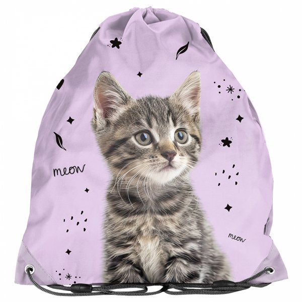 PLECAK Z KOTKIEM SZKOLNY DLA DZIEWCZYNEK DO 1 KLASY ZESTAW 5w1 KOTEK CATS