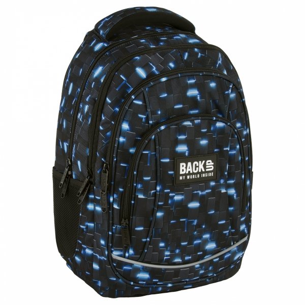 PLECAK BACKUP BYTEWAVE SZKOLNY MŁODZIEŻOWY DLA CHŁOPAKA 4 kom. KOMPLET 5 el