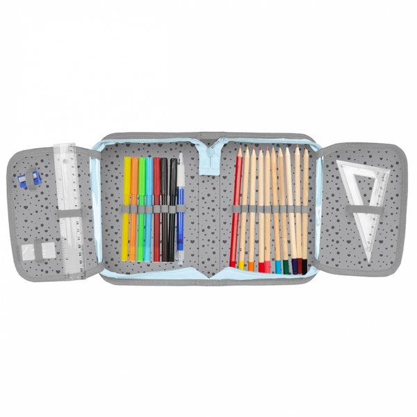 ZESTAW 3w1 KOTY PLECAK SZKOLNY DO PODSTAWÓWKI KOTEK DO 1 KLASY DZIEWCZĘCY