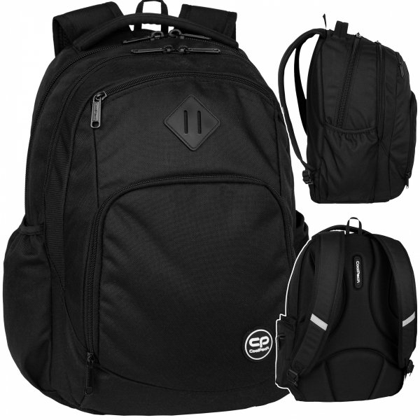 CZARNY PLECAK COOLPACK CP MŁODZIEŻOWY SZKOLNY DUŻY PATIO