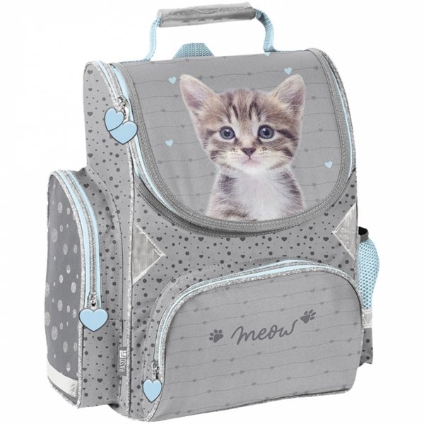 KOTY TORNISTER SZKOLNY ZESTAW 5w1 Z KOTKIEM DO KLAS 1-4 DO PODSTAWÓWKI