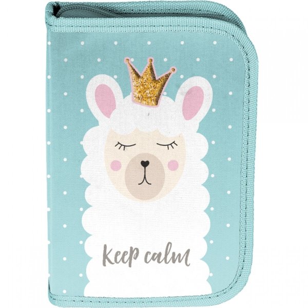 Piórnik Lama Szkolny Otwierany dla Uczennic Paso [BR-P001-2BW]