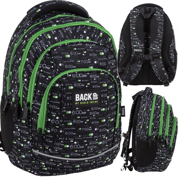 Clock BackUP Plecak Szkolny Młodzieżowy Godziny [PLB4A85]