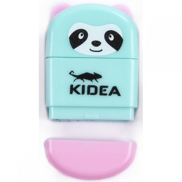 Seledynowa Temperówka z Gumką ze Zwierzakiem Kidea [TGMKAD]