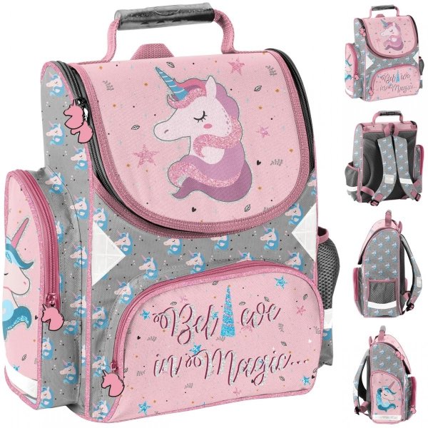 Tornister Szkolny Jednorożec Dziewczęcy dla uczennicy PP22JE-525]